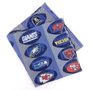 NFL 90s vintage team logos twin flat sheet 1990s